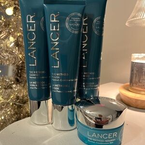 Lancer Blue Skincare Cleanser & Exfoliant Set